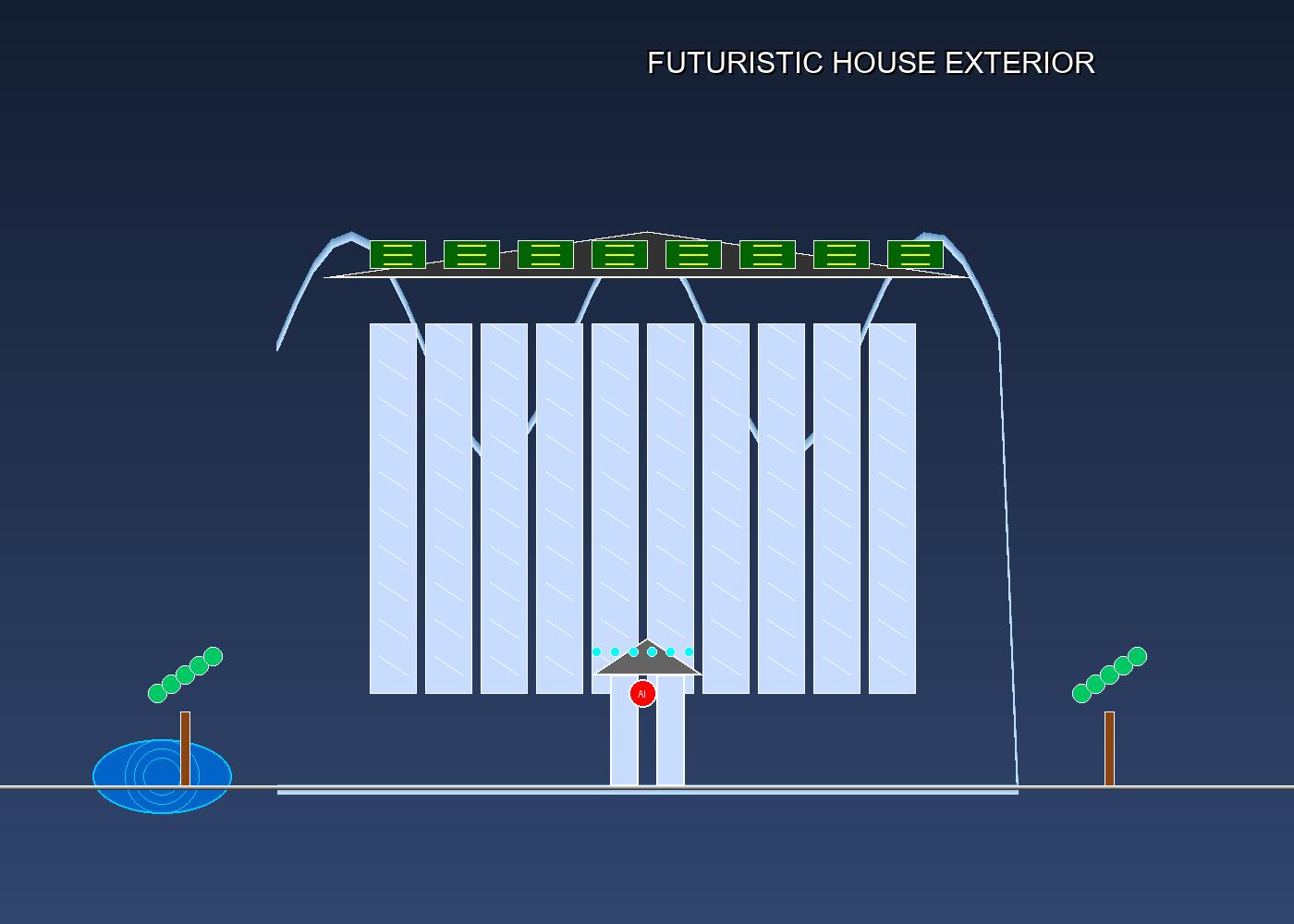 Futuristic House Exterior